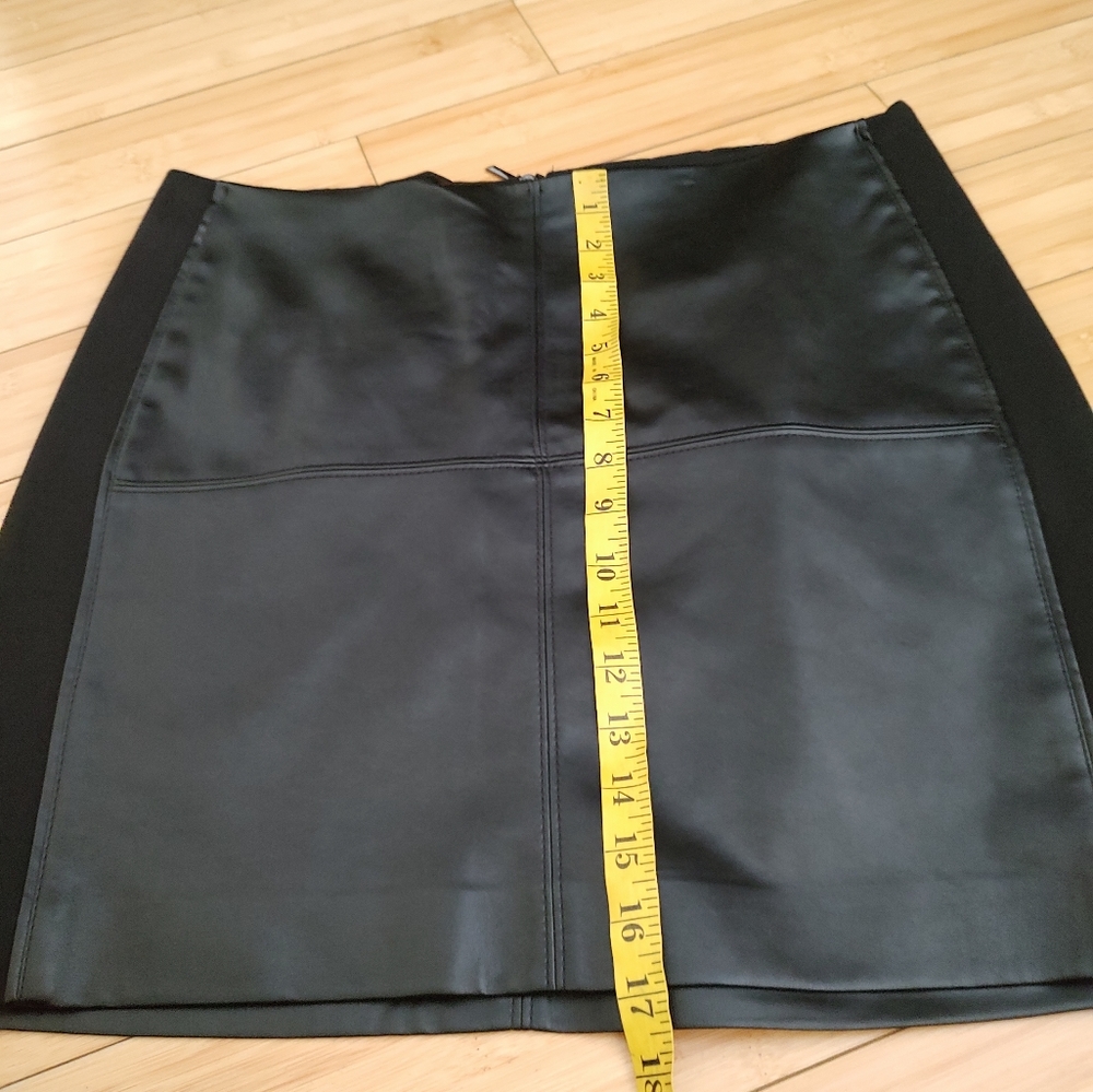 Sold on Mercari White House Black market faux leather mini skirt - Picture 4 of 6